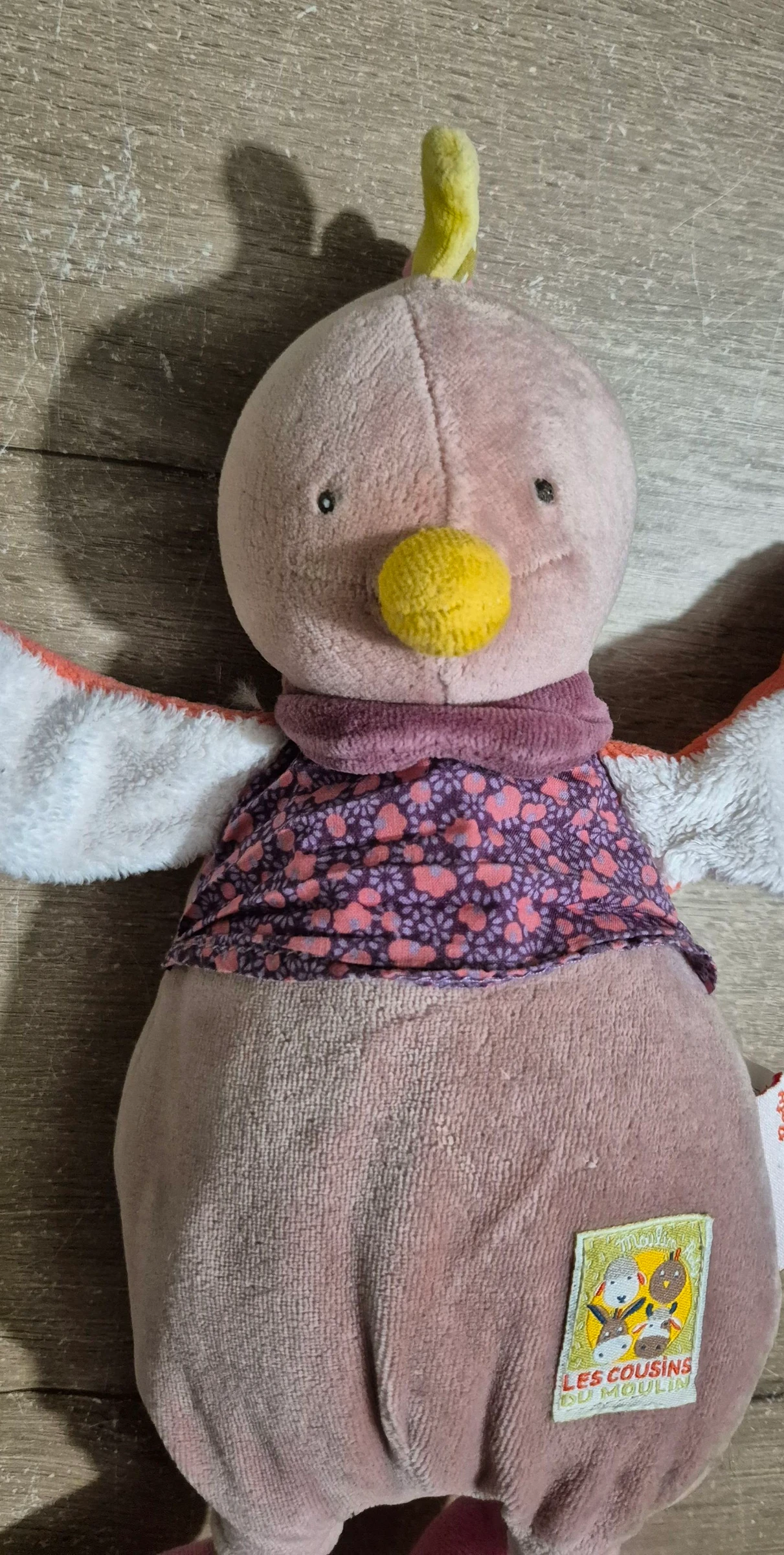 Doudou poule Madame Pivoine – photo 3